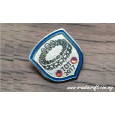 Collar Pin Silver Matt  2D Etching CP/SM_03